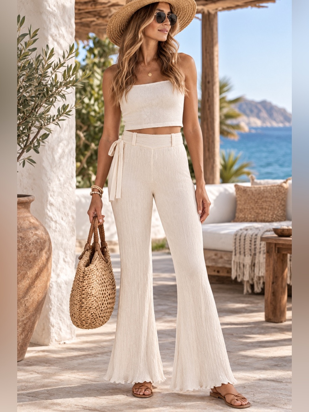 Savannah Morrow Eve Pant in Cream - S